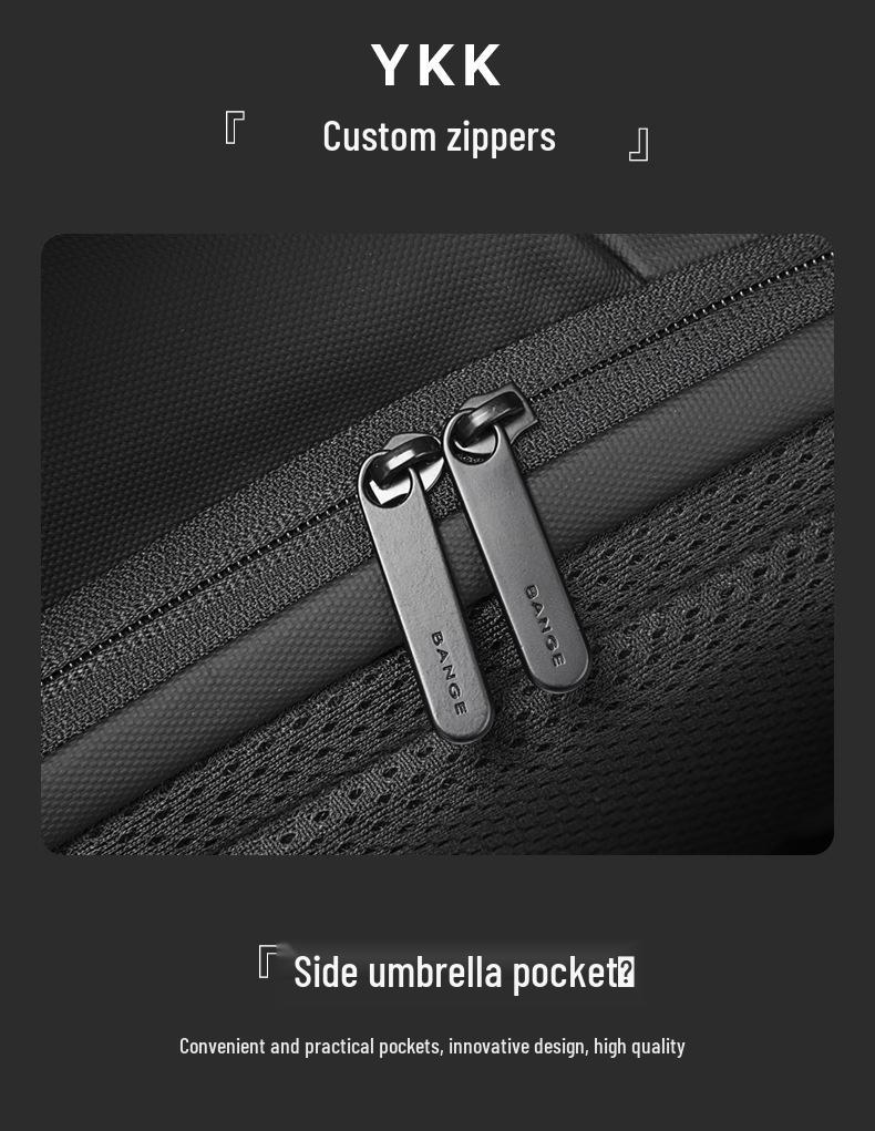 BANGE High-End Herren Wasserdichter Business-Reise-Rucksack, Große Kapazität, Trendiges Design