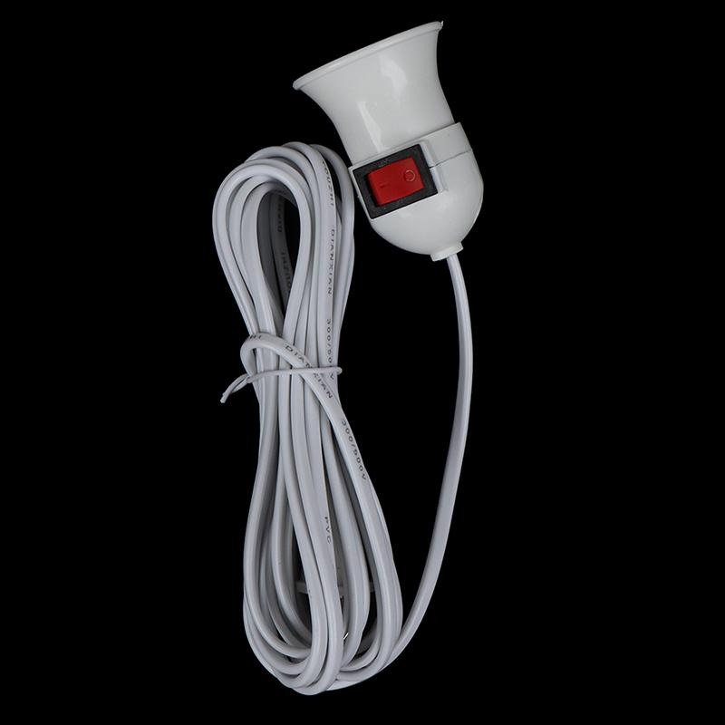 2.5M 4M E27 Lamp Base Holder Us Hanging Light Bulb Socket Cord With Switch