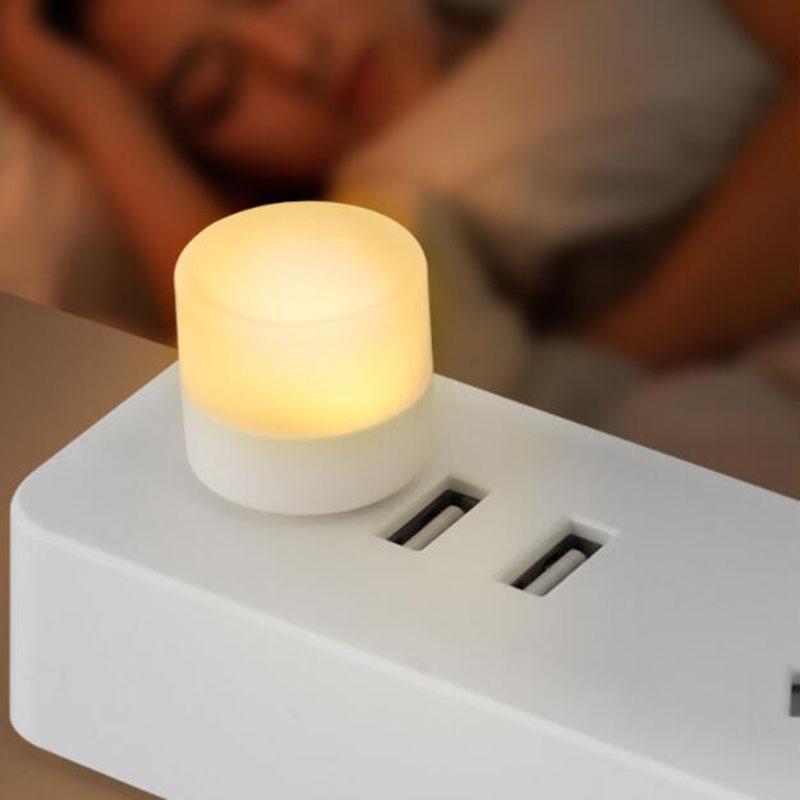 Mini 5V USB Charging Night reading Book Light LED USB Plug Lamp Eye Protection Lamps hose warm white