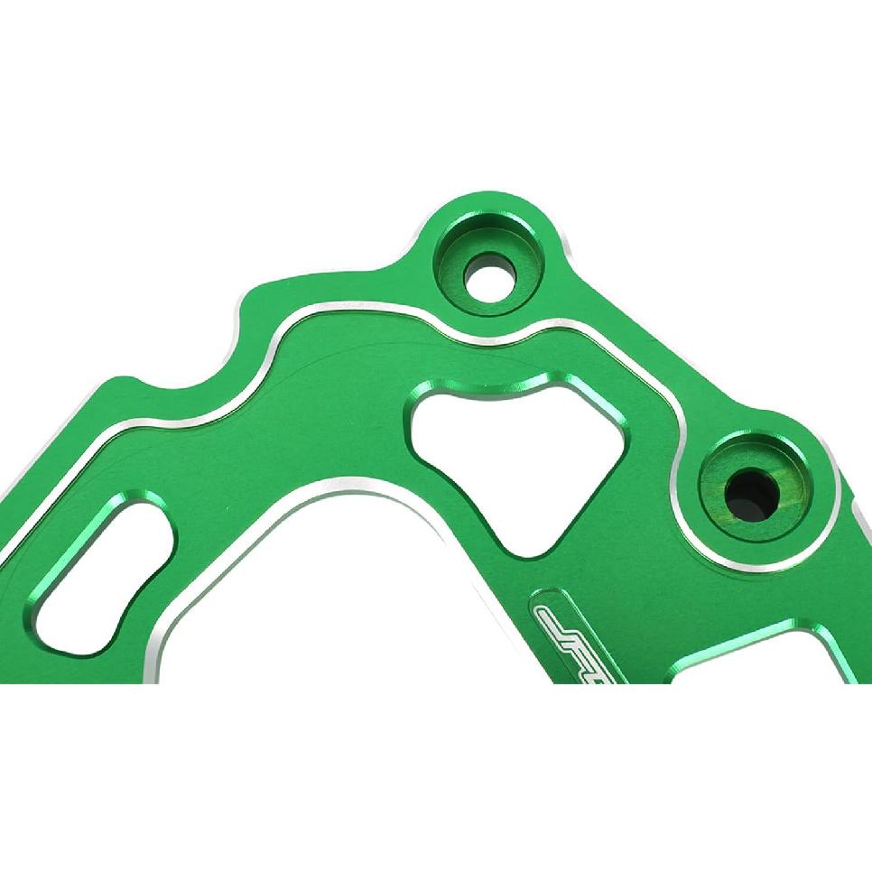 JFG RACING Dirt Bike Front Sprocket Guard Aluminum Protector for KLX110/110L 2002-2024, DR-Z 110 2003-2006, CLASSIC GREEN