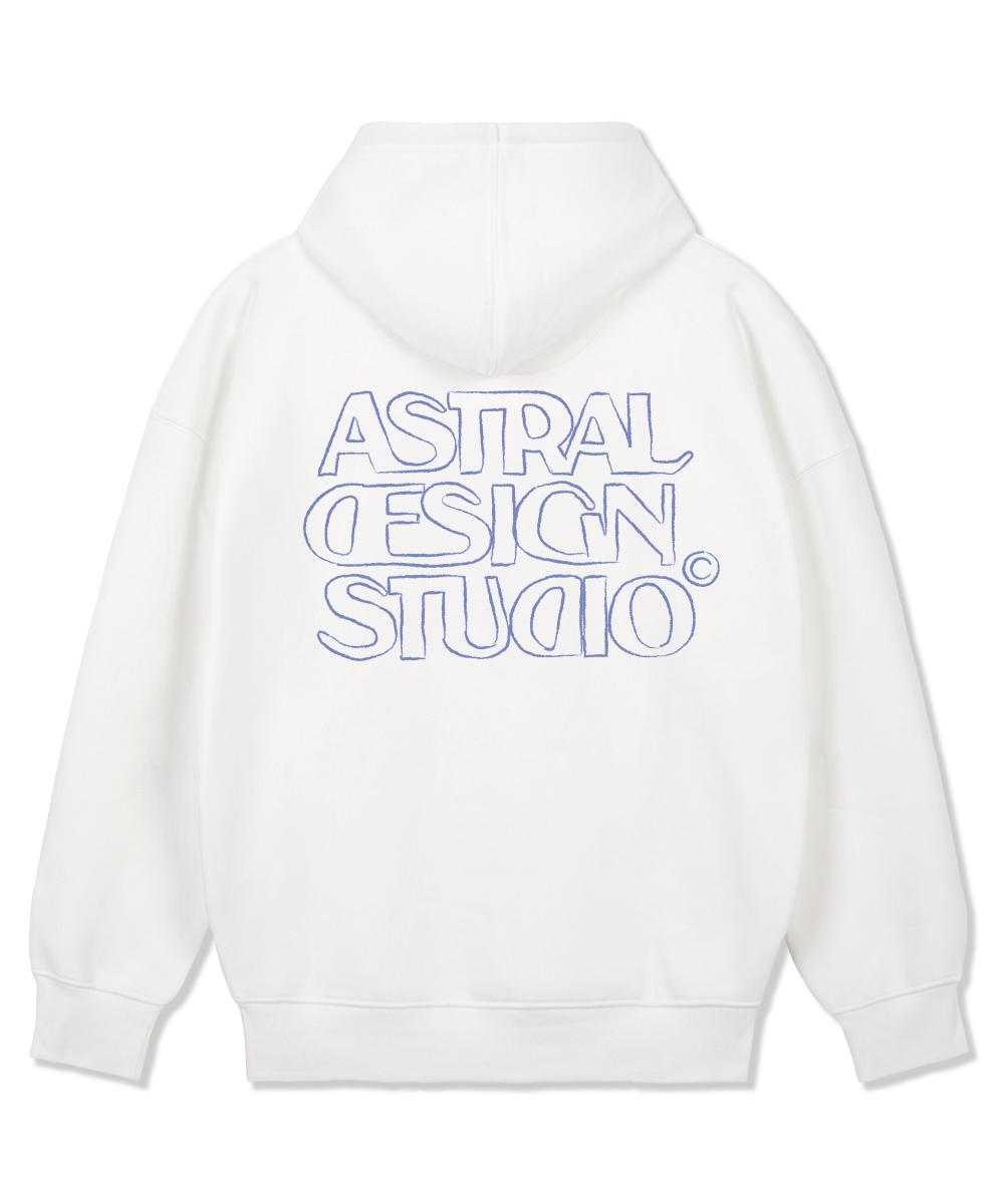 Astral Projection Astral Design Studio 2 Wide Shoulder Hoodie_White L