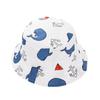 1 Piece Cotton Breathable Kids Fisherman Hat 0-4 Years Cartoon Printing Whale Baby Bucket Hat Infant Toddle Sun Hat