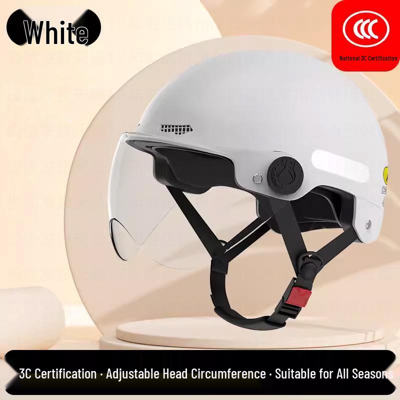 Universal 3C Certified Electric Bicycle Helmet with Sun Visor for Adults & Children - All-Season Safety Helmet for Men, Women & Scooter Riders