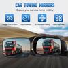 Universal Towing Mirrors Caravan Trailer Tow Mirror Adjustable Clip-on Rectangle Shape Side Mirror Car Rear View Mirror