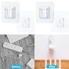 3/5 Sets Cup Sucker Wall Hooks Wall Storage Holder Adhesive Transparent Hooks Double-Sided For Kitchen Strong Suction Hanger Bathroo
