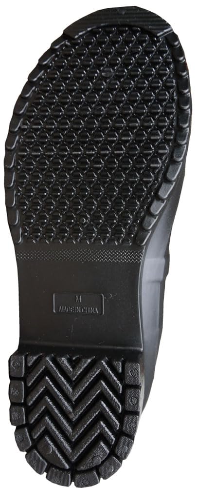 Naigai Rubber Waterproof Rain Large RM-0920-E Women's Mid-Length Boots, Black,