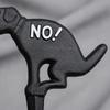 Garden Stake with Dog Silhouette Outdoor Cast Iron Sign Metal