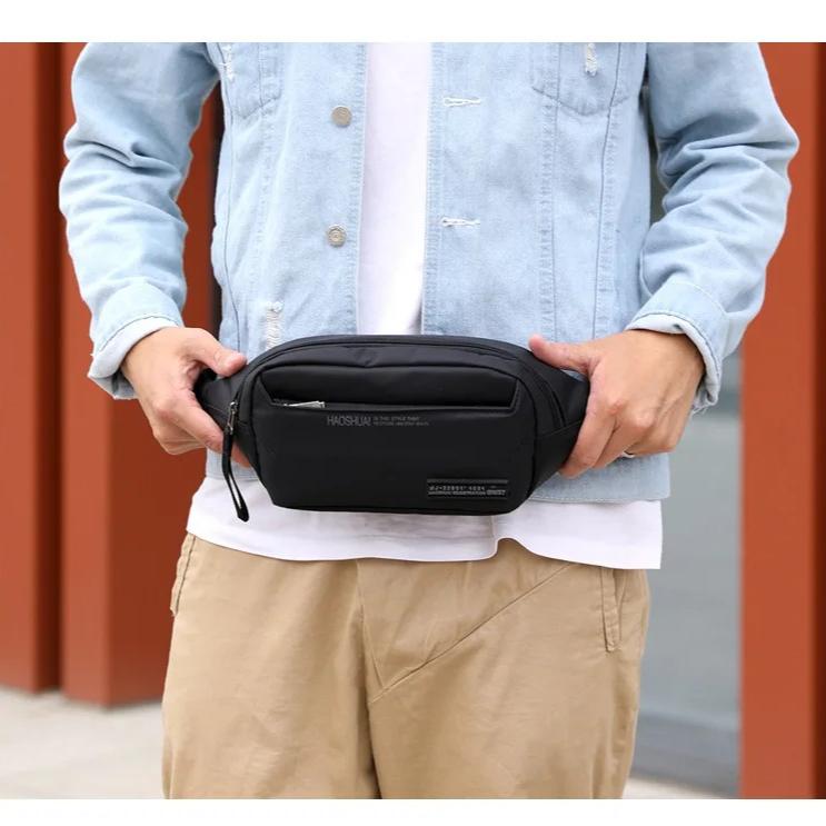 Waterproof Multi-functional Men's Chest Bag Outdoor Sports Waist Bag Travel Shoulder Bag Crossbody Sling Bags Handbag