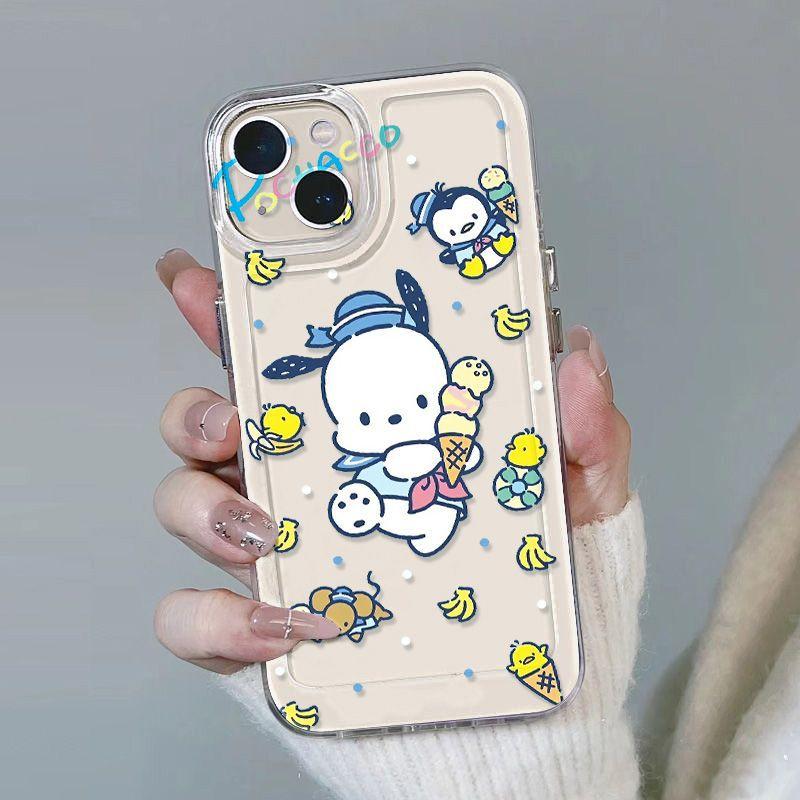 Ice Cream Pacha Dog Applicable iPhone17promax Apple 16 Mobile Phone Case 14/13 Transparent 15 All Inclusive x