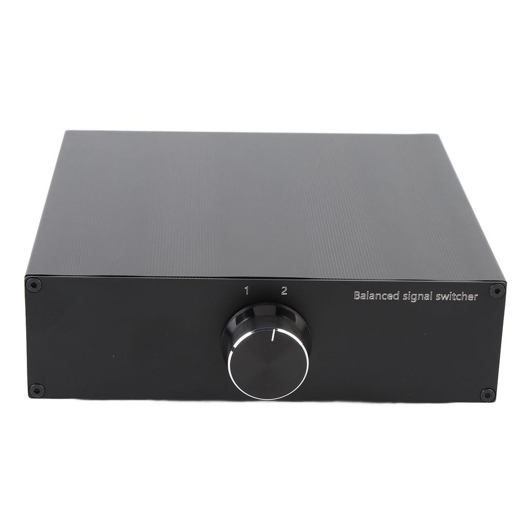 Sound Source Signal Switch Box 1 in 2 Out HiFi XLR Signal Lossless Transmission Impact Proof Sound Splitter Box