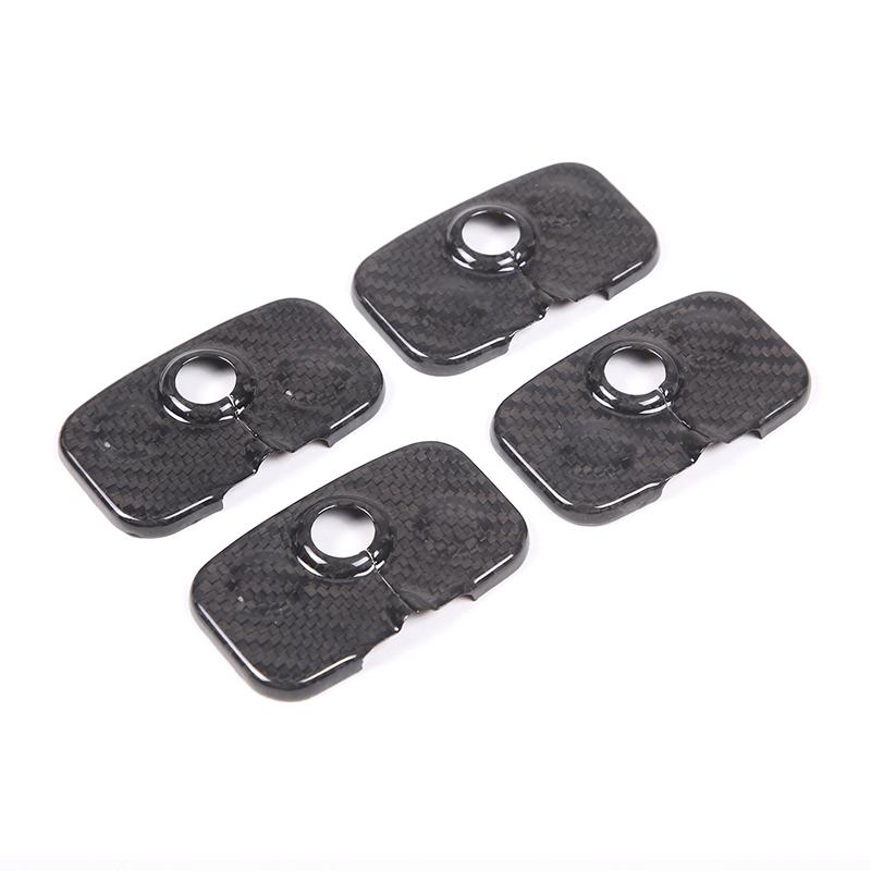 

Real Carbon Fiber For Tesla Model S 2014- Car Door Lock Cover Protectors Guard Protective Trim Sticker Car Accessories Black Carbon Fiber