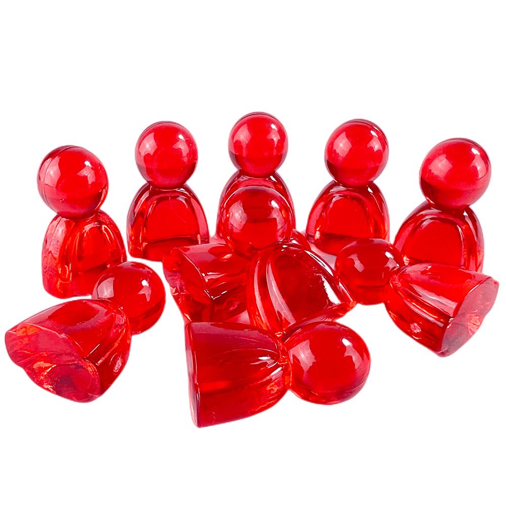 Acryl Spiele Marker 10 stücke Farbige Transparent Humanoiden Schach Stücke Brettspiel Zubehör