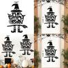 Halloween Witchthemed Door Decor With Paper Hanging For Ghost Festival And Party Setup