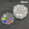 20pcs Disposable Gouache Oil Painting Palette Washable Watercolor Paint Palette Plum Blossom Shape Painting Art Palette