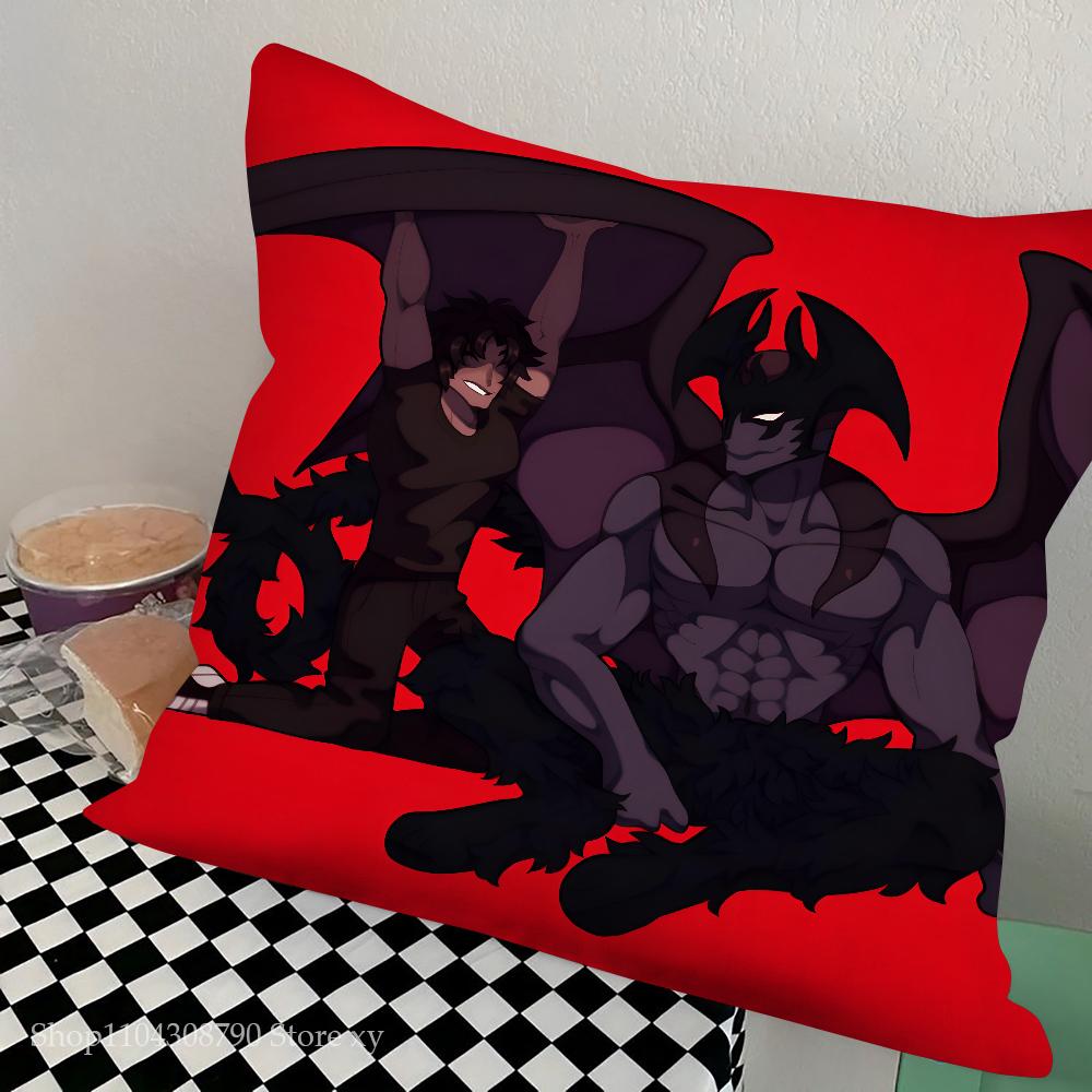 Anime Devilman Crybaby Kissenbezug Quadratisches Kissen Schlafzimmer Sofa Freizeit Komfort Kissen Auto Wohnzimmer Heimdekoration