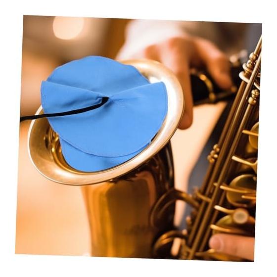 Abaodam Set of 2 Musical Instrument Cleaning Cloths Made of Blue Flannel Material Lightweight, Easy To Carry and Reusable Cleaning Goods Perfect for