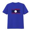 LAOS VINTAGE FLAG MENS T SHIRT TEE XS S M L XL 2XL 3XL 4XL 5XL Retro Style with Print vintage Washed Comfortable Stylish