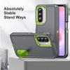 Candy Color Stand Phone Case For Samsung Galaxy S26 Ultra S25 FE S24 S23 Plus A17 A27 A37 A57 A15 A16 A36 A56 5G Hybrid 3in1 Shockproof Bumper Cover