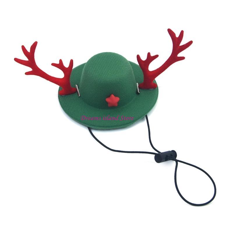 Christmas Pet Hat Reindeers Antlers Hat Christmas Hat Make Up Supply HX6C