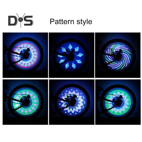 Światło na szprychy rowerowe IPX6 Wodoodporna lampka ostrzegawcza bezpieczeństwa do jazdy nocnej 32 LED Dekoracja koła obręczy rowerowej Lampa na oponę Akcesoria rowerowe