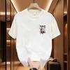 Trendy Brand Short-Sleeved Cotton T-Shirt Men'S And Women'S Printing Trend High-Quality Versatile Crew Neck T-Shirt