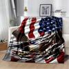 3D Eagle Printed Blanket Picnic Blankets Flange Warm Blanket Soft and Comfortable Blanket Bed Linings Birthday Gift