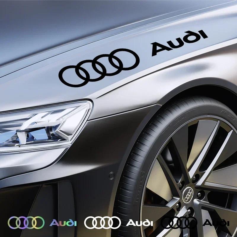 2pcs Car Sticker Both Side Body Auto Vinyl Film Stylish Personalized Decals For For AUDI A3 A4 A5 A6 Q7 RS3 RS4 Car Accessories