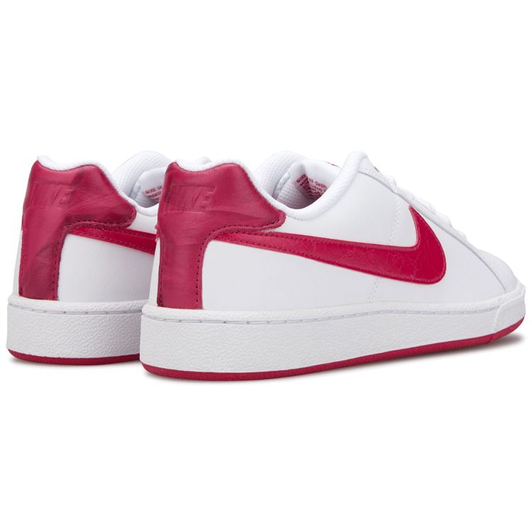 Nike Court Royale Synthetikleder Rutschfest Langlebig Leicht Low-Top Sneakers Damen Sneakers Weiß Rot 749867-119