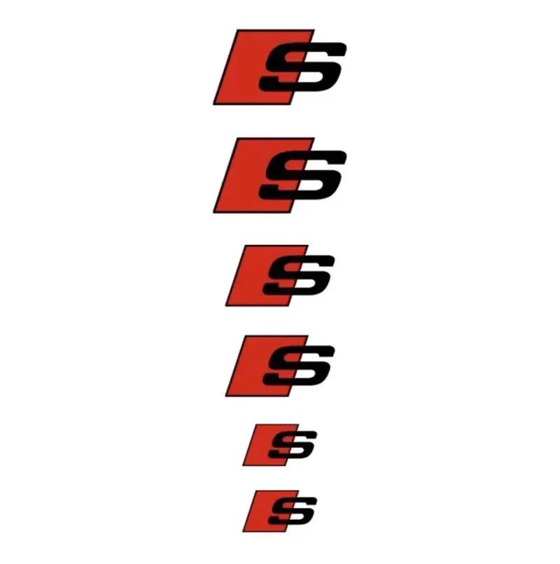 Car Brake Caliper Sticker Heat Resistant Decals Auto Accessories For tt Sline A1 A3 A4 A5 A6 A7 A8 Q2 Q3 Q5 Q7 Q8 TT S1 S3 RS5