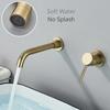 Brushed Gold/Black Basin Faucet Concealed Wall Mounted For Bathroom Faucets Bath Basin Sink Tap Bathtub Hot And Cold Water Mixer
