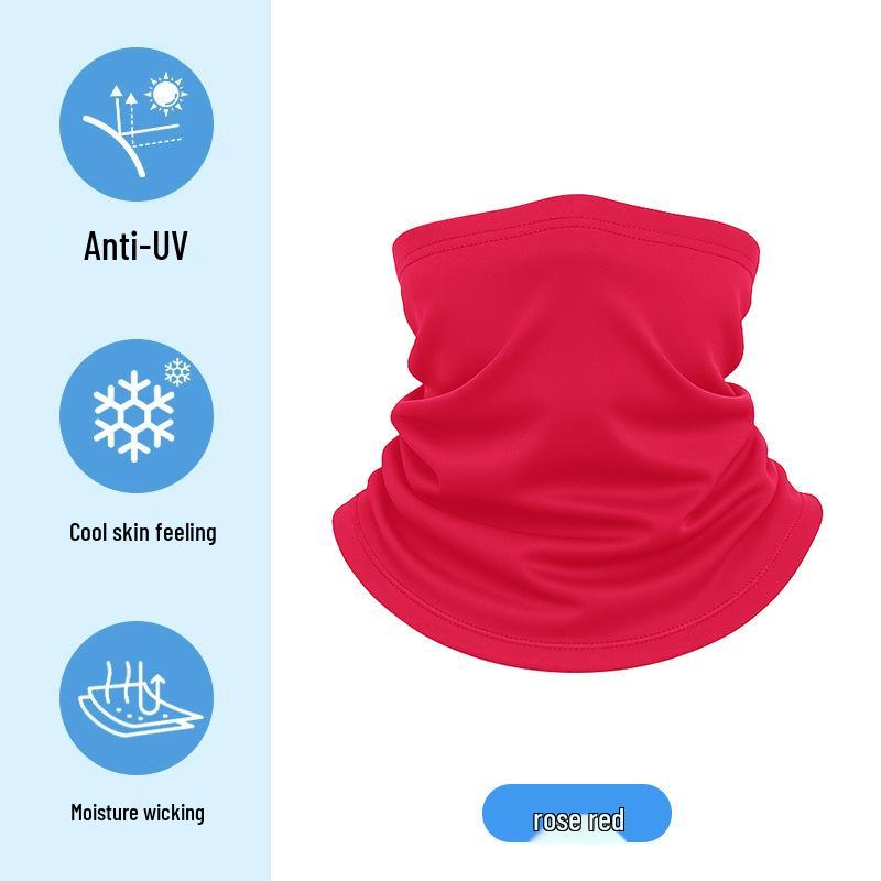 Dětský letní kreslený nákrčník z ledového hedvábí - UV ochrana a multifunkční šátek na hlavu pro cyklistiku