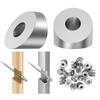 Nuovi Terminali per Ringhiera a Cavo in Acciaio Inossidabile per Scale 1/4" 3/8" Diametro Interno Angolo 30 Gradi Rondella Smussata Argento Ferramenta per Ringhiera a Cavo