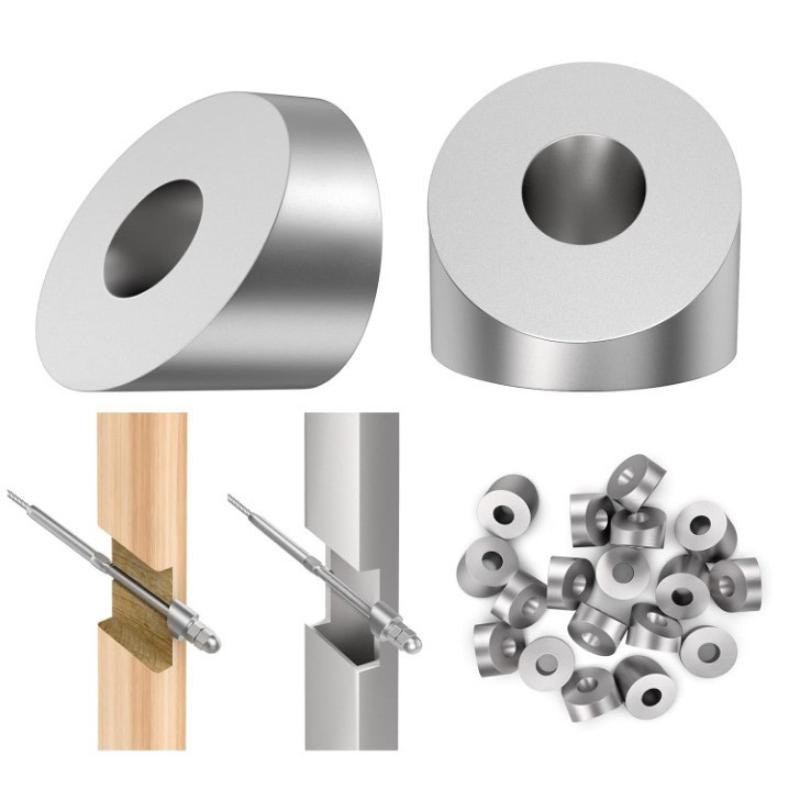 Neue Edelstahl-Seilgeländer Treppenenden 1/4" 3/8" Innendurchmesser Winkel 30 Grad Winkel Senkscheibe Silber Seilgeländer-Beschläge