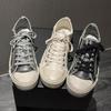 Men's Casual Distressed White Leather Shoes - Lightweight, Soft Sole, Versatile Fashion Sneakers X511