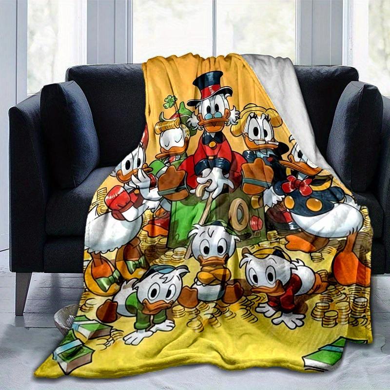 1pc, Duck Tales Family Blanket Cozy Throw for Home Decor, Couch Cover, Outdoor Use, Travel, Camping
