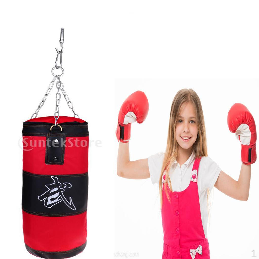 Boxing Punching Bag Training Sandbag Chain Martial Art Practicing 60cm