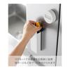 Yamazaki Jitsugyo Hidden Magnet Cutter Holder White W5.2 x D3.5 x H17cm Tower Floating Storage Hidden Storage Pen Holder Magnetic Pocket 1933