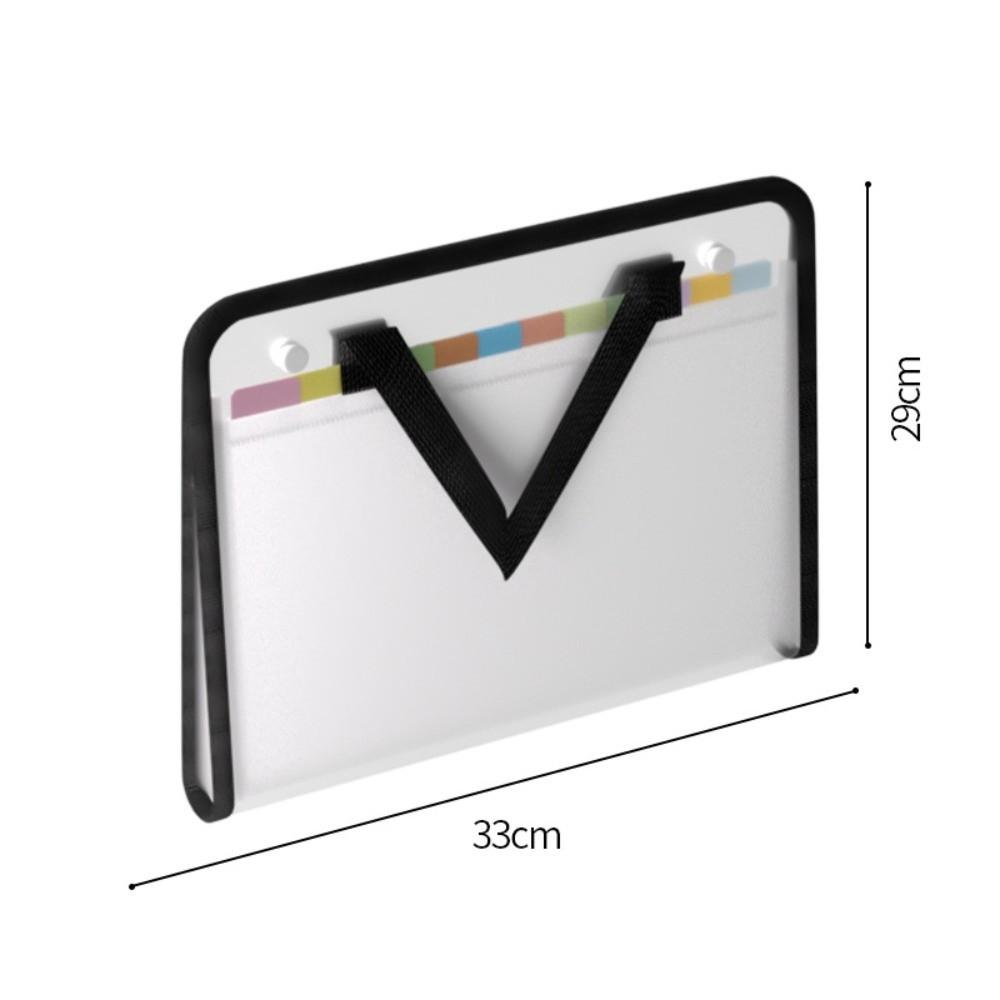 Waterproof File Bags 13-Layers Document Pouch Portable File Pocket  School Supplies