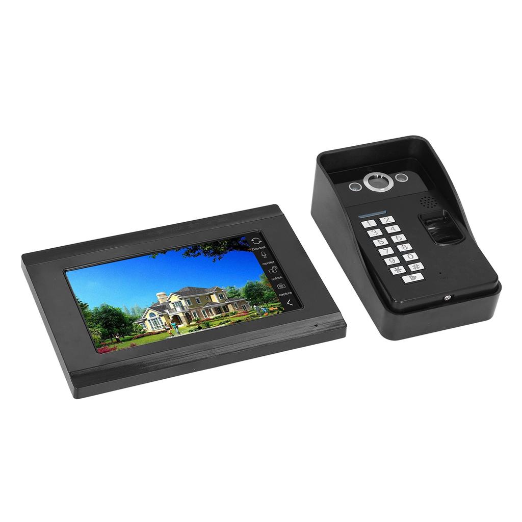 100?240V Fingerprint Visual Doorbell Wireless WiFi Password Doorbell Support Remote Recording
