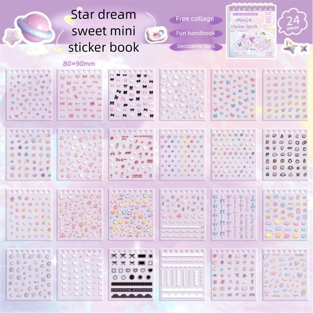 

24 шт. DIY наклейки для ногтей самоклеящиеся мультяшные наклейки модные наклейки в виде чашек для украшения ногтей