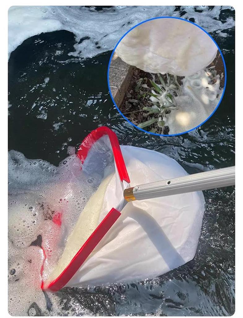 Aluminum Pool Skimmer with Deep Net for Water and Fish Ponds