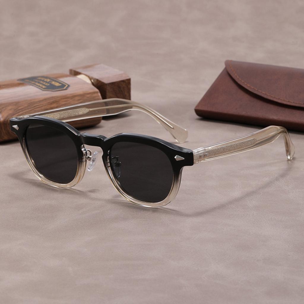 Sunglasses Men Women Johnny Depp Lemtosh Style Sun Glasses Retro Round Acetate Frame UV400 Lens Oculos