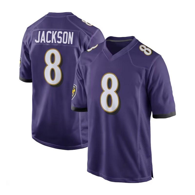 Baltimore Ravens 8 JACKSON 22 HENRY Football Jersey Embroidered Sports Uniform