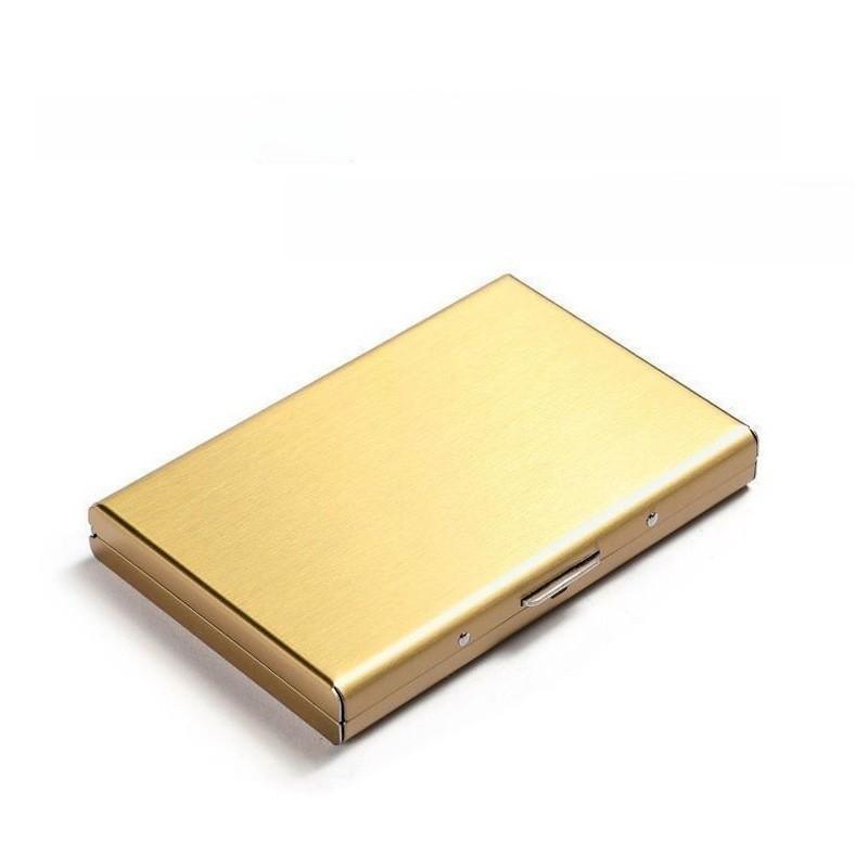 Rfid Metal Card Holder For Men And Women With Antitheft Shielding And Magnetic Blocker For Daily Use