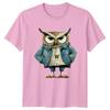 Grumpy Owl Portrait TShirt Nature Bird Lover Birthday Gift