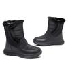 Snow Boots Women's Winter Cotton Shoes Medium Boots Medium Boots Piled Thickened Casual Large Size