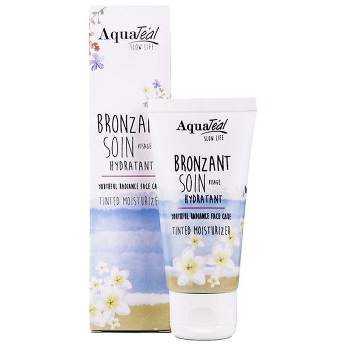 Soin Visage - AQUATEAL - Effet Bronzant - Anti-âge - 40ml - Sans Parabène