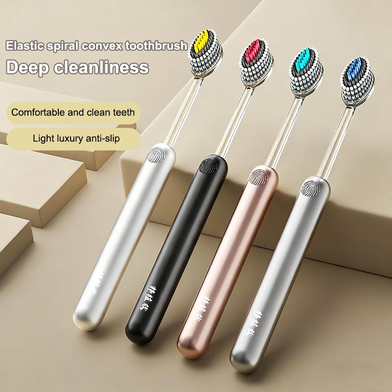 2 Pcs Whole Mouth Clean Toothbrush Ultra-Fine Soft Hard Bristle Toothbrush For Adults Excellent Cleaning Effect Whitening Teeth