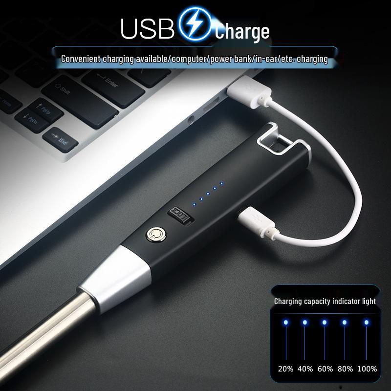 JL879 Rechargeable Windproof Arc Lighter for Kitchen and Gas Stove