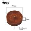 Round Solid Wood Incense Stick Holder Sandalwood Agarwood Incense Burner Handmade Tea Ceremony Incense Base Tray Holder 7